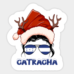 Honduras girl, Catracha Christmas gift , Regalo Navidad Honduras Sticker